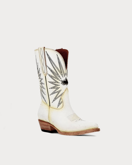 White mexican boots hotsell