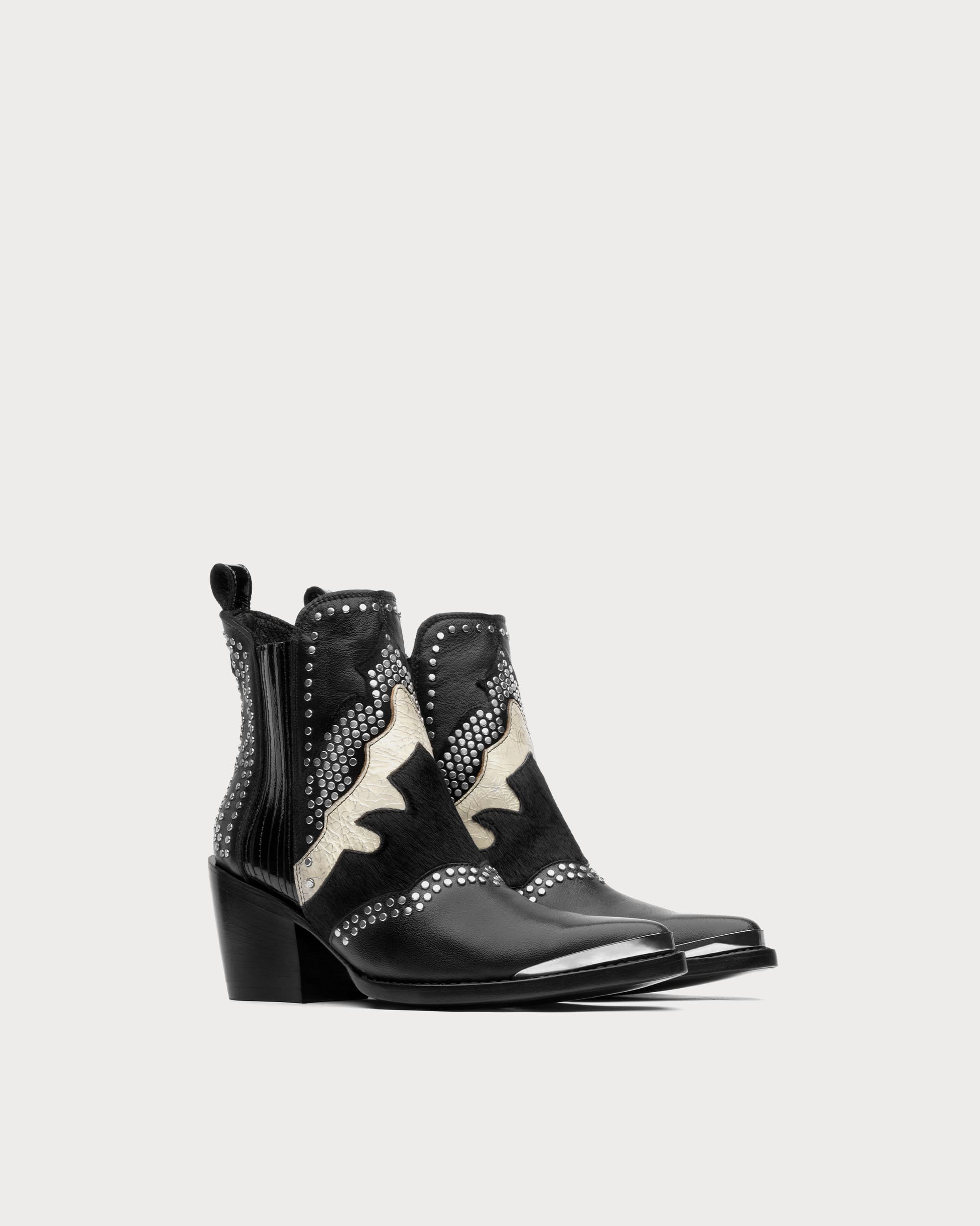Black Western Booties for Women - Mezcalero Boots