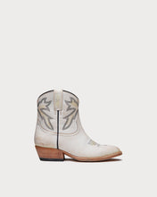 Load image into Gallery viewer, White western ankle boots

