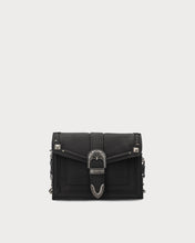 Load image into Gallery viewer, black leather shoulder bag
